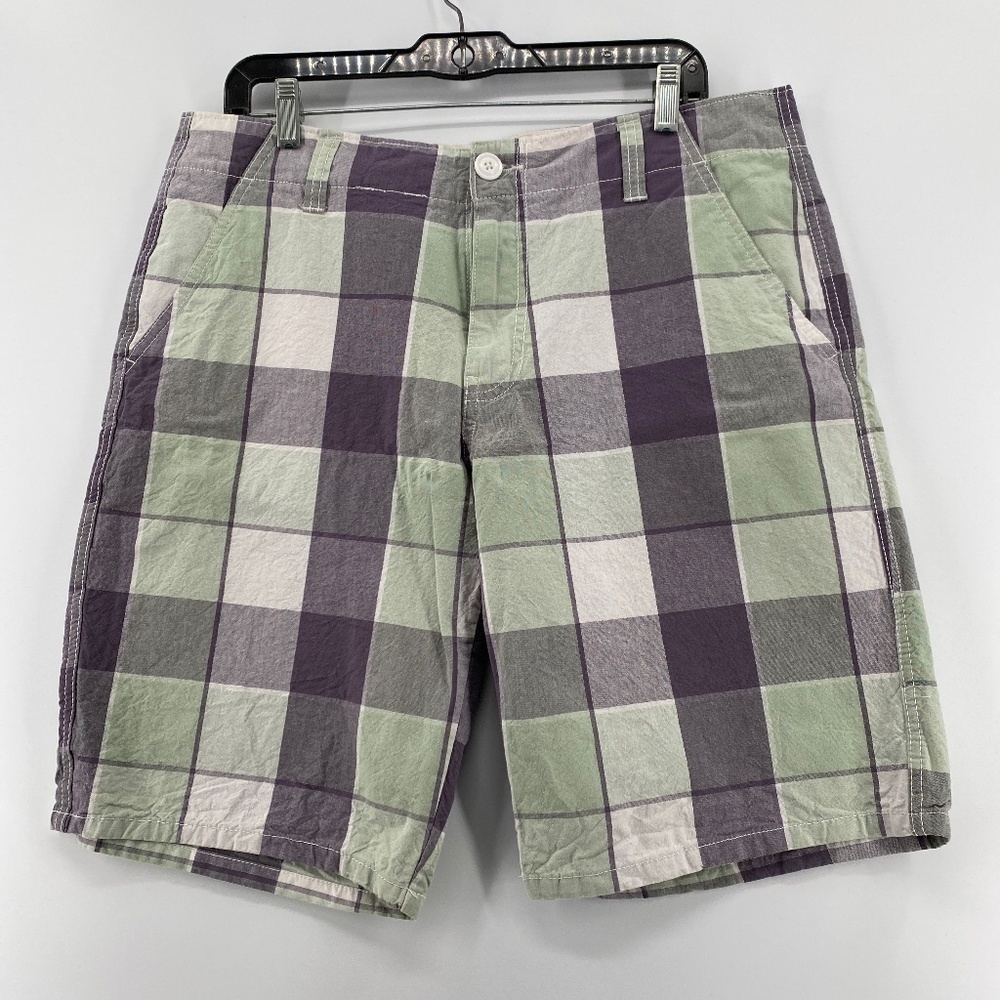U2B Urban Basics Shorts Men's 34  Flat Front Pockets Zipper Button Closure